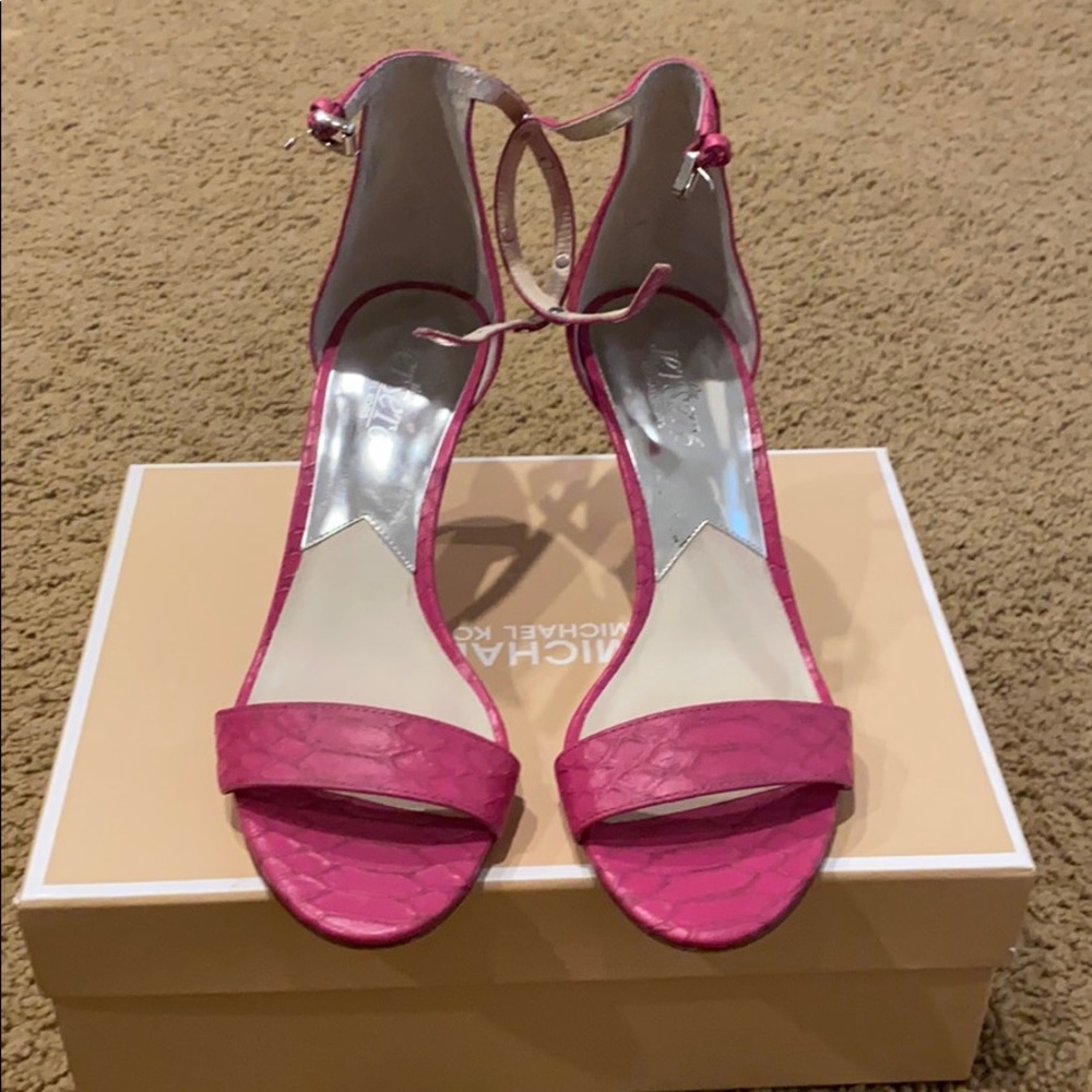 Hot pink MK sandals